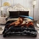 Animal Thick Heavy Winter Warm Soft Mink Blanket Queen Horse - Bed Bath ...