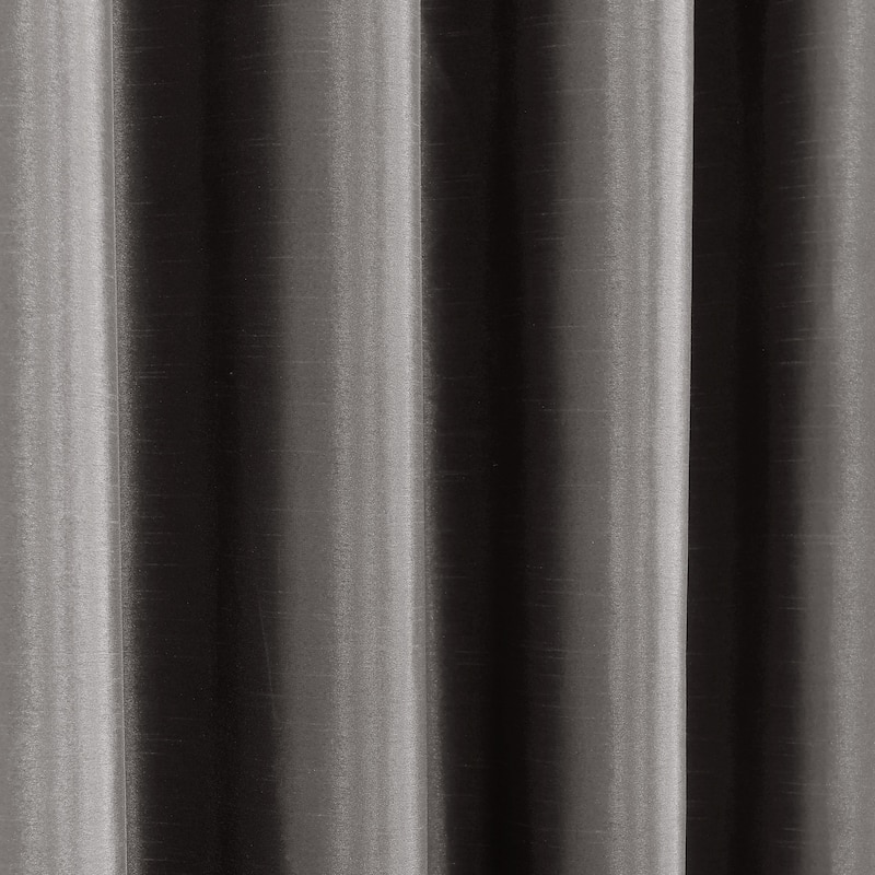 Lush Decor Insulated Grommet Blackout Faux Silk Window Curtain Panel