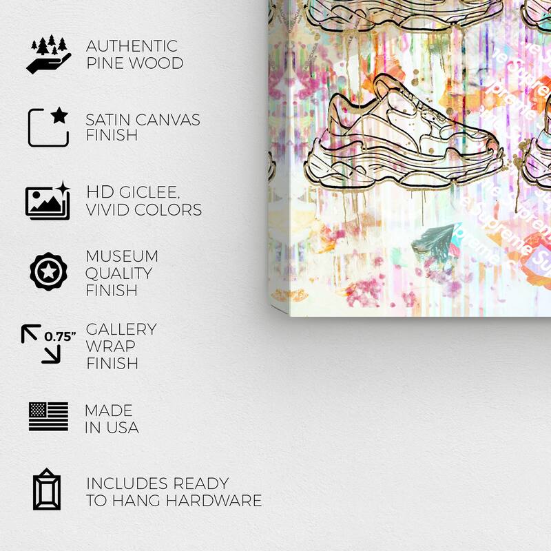 Wynwood Studio Canvas Fashion and Glam Layers of Bali White and Pastel Pink Glam Wall Art Canvas Print
