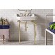 preview thumbnail 8 of 9, Wellington 24" Single Console Sink with Metal Finish Stand