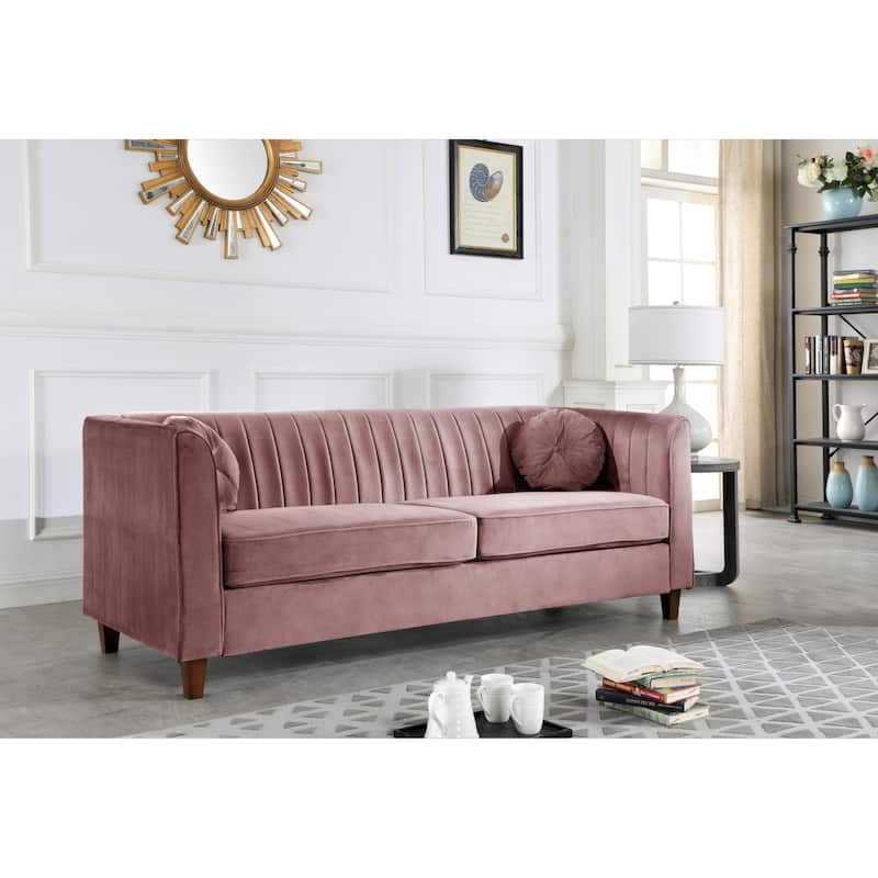 Boton Chesterfield Sofa - Pink