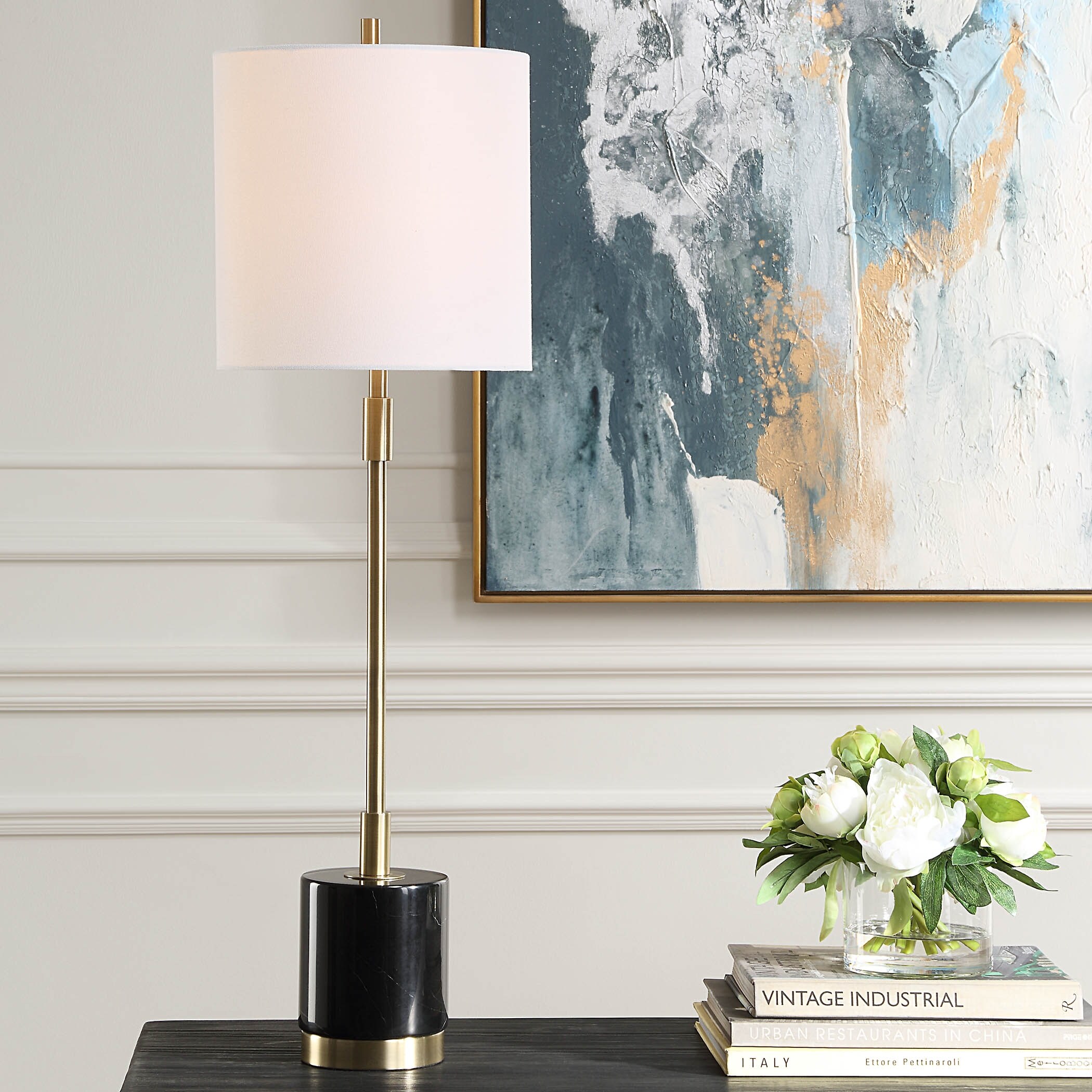 Marble base lamp vintage cheap