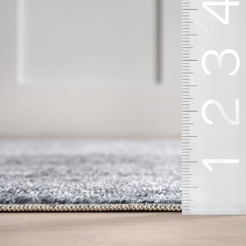 Nuloom Argelia Solid Machine Washable Area Rug