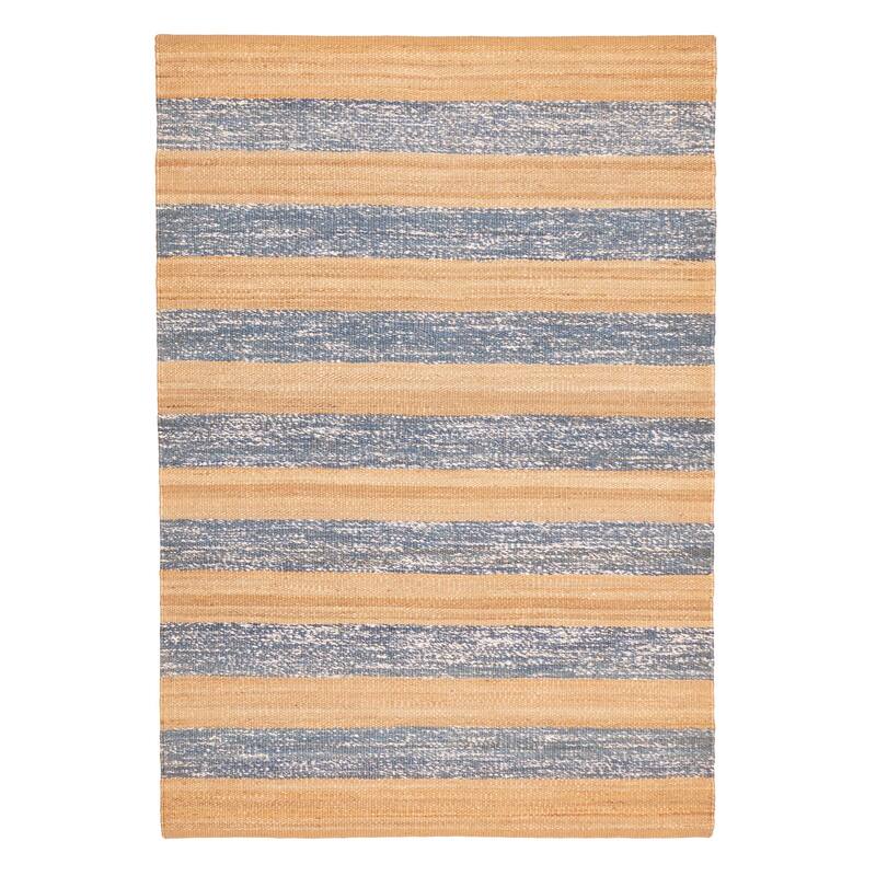 ECARPETGALLERY Flat-Weave Palas Denizli Tan Jute Kilim - 5'4 x 7'9