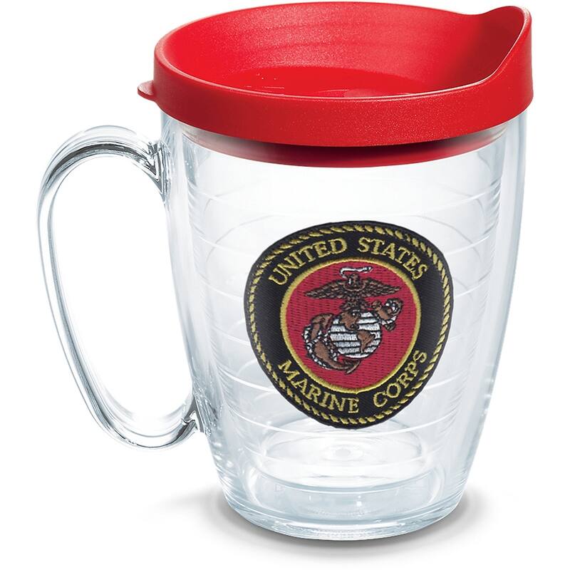 Tervis Marines Logo Made in USA Double Walled Insulated Tumbler Travel 16oz Mug, Classic