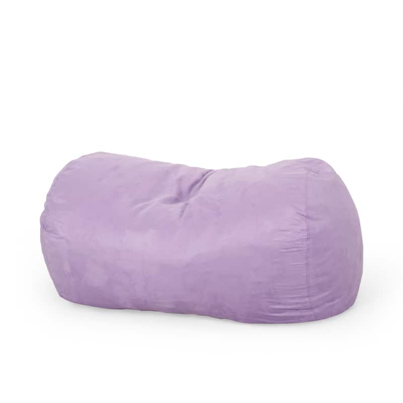 Asher Traditional 6.5-foot Suede Bean Bag Chair by Christopher Knight Home