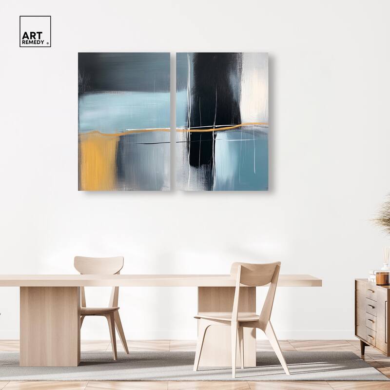 Still Cadence Canvas Set of 2 by Art Remedy, Gallery Wrapped
