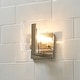 preview thumbnail 18 of 17, Aenon 6.875" Wide 1-Light Wall Sconce with Hammered Water Glass