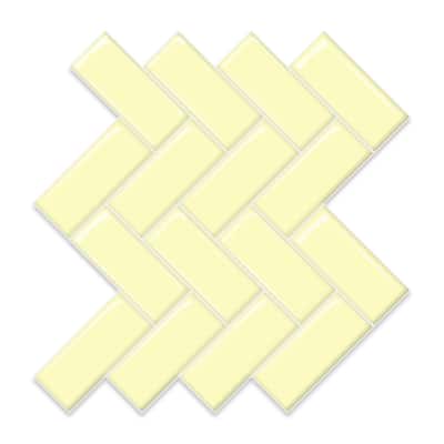 Art3d thicker herringbone peel and stick backsplash tiles