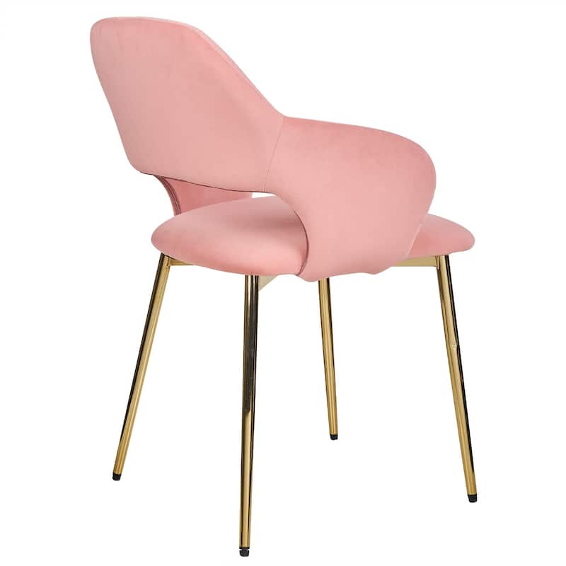 VECELO Modern Upholstered Dining Chairs Set of 4, Velvet Kitchen Chairs for Dining Room