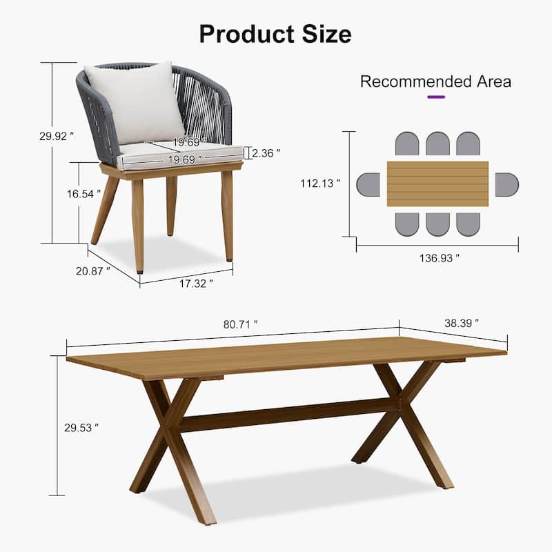 PURPLE LEAF dinnig set for the living room and dining room modern and simple design combining durability and aesthetics