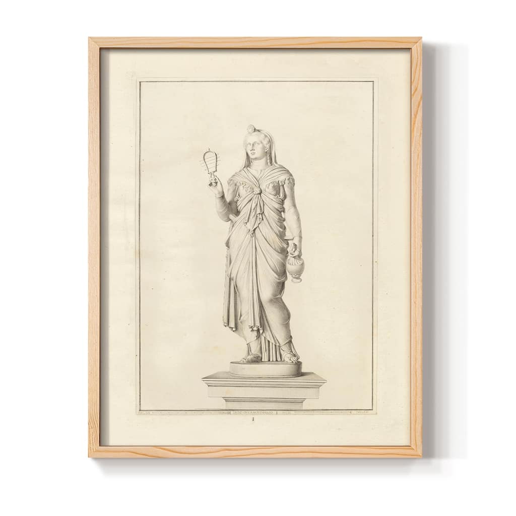 Vintage Sketch CXVI -Framed Print