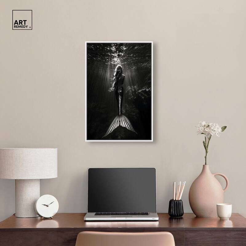 Mermaid Night Canvas by Art Remedy