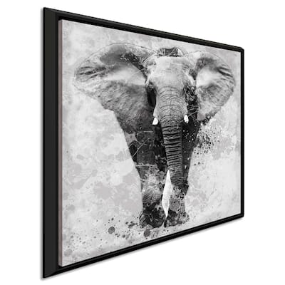 "Proud Elephant" by Carol Robinson Print on Floating Canvas