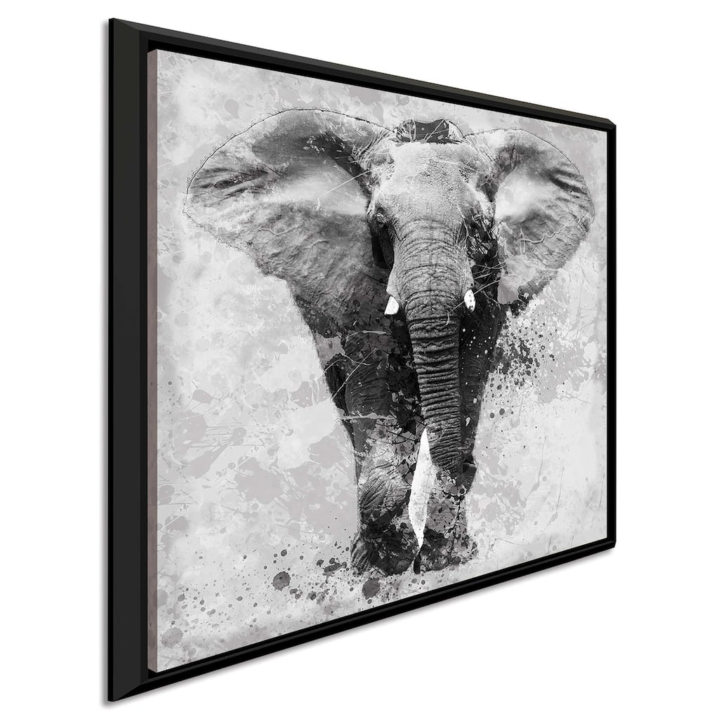 "Proud Elephant" by Carol Robinson Print on Floating Canvas