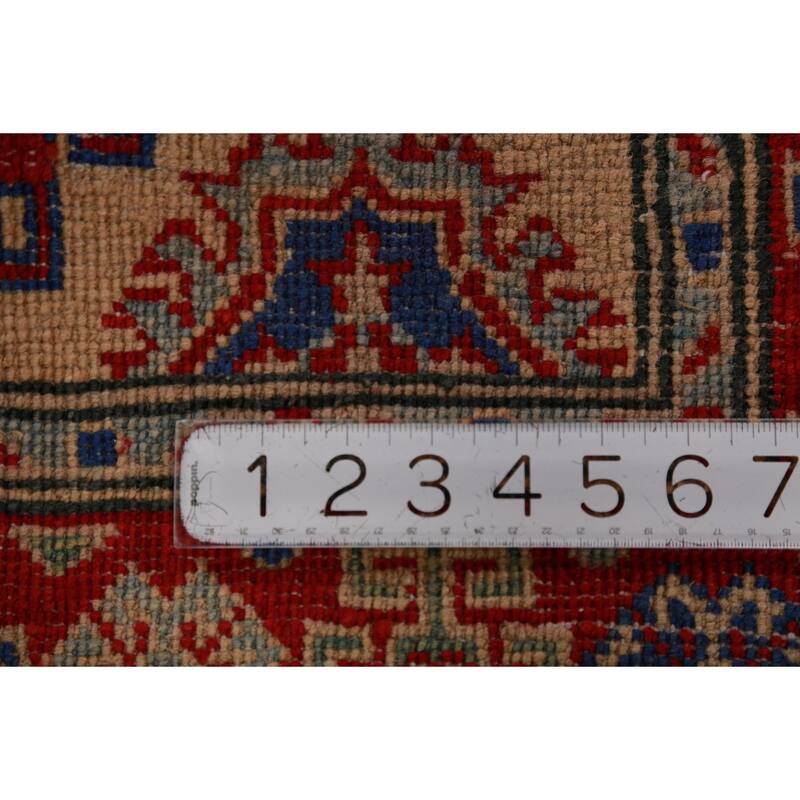 Traditional Kazak Foyer Rug Handmade Pink Wool Carpet - 2'8"x 4'2"
