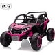 preview thumbnail 19 of 28, 2 Seater Kids Electric Utv, 24V 4WD Ride On Car with Remote Control Pink