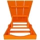 preview thumbnail 41 of 113, Shoreside Modern Poly Eco-Friendly All Weather Reclining Chaise Lounge With Wheels and Side Table (2-Piece Set)
