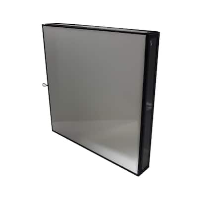 Lg. Mirrored Wall Box 15.75"x15.75"- A - A - Black