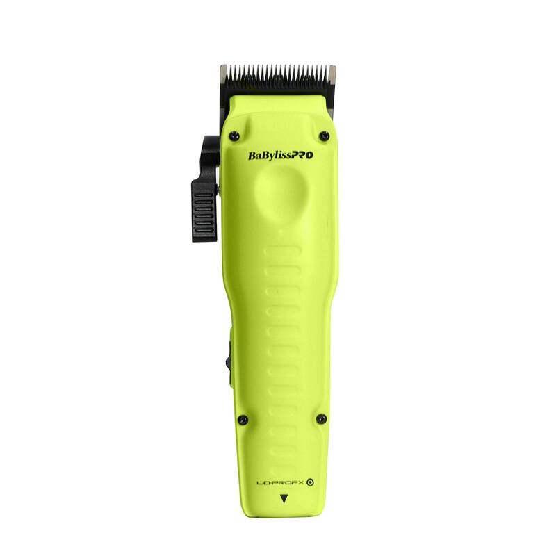 BaBylissPRO FXONE Lo-ProFX Limited Edition Neon Yellow Clipper with Charging Base & Battery FX829 + Fade Brush - Neon Yellow