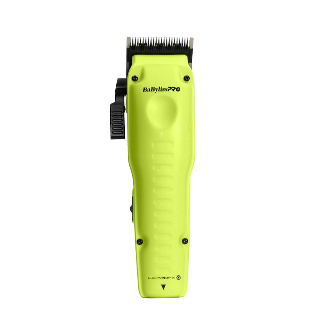 BaBylissPRO FXONE Lo-ProFX Limited Edition Neon Yellow Clipper with Charging Base & Battery FX829