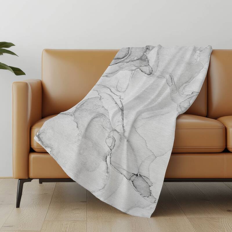 Premium Machine Washable Modern Glam Sherpa Throw Blanket