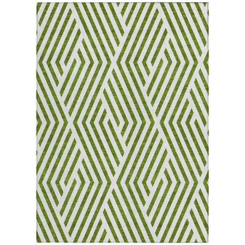 Nana Abstract Shapes Weather Resistant Versatile Elegance Outdoor Rug