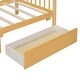 preview thumbnail 26 of 72, Creativity House Bed Twin Size Frame with 2 Wood Drawers for Boys Girls, Wood Platform Bed with Roof No Box Spring Needed