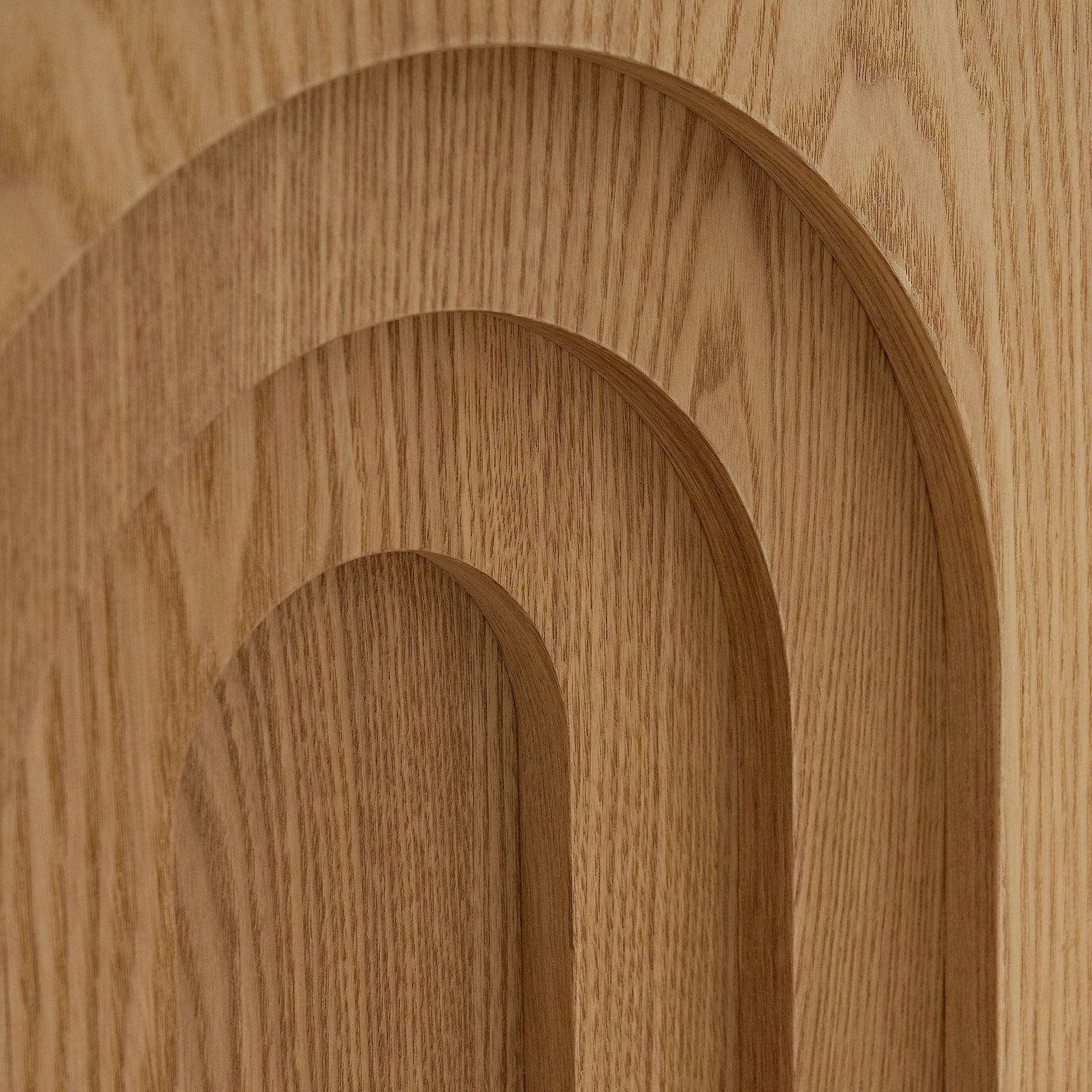 15.7" MDF Side Table Set with Wood Look Finish