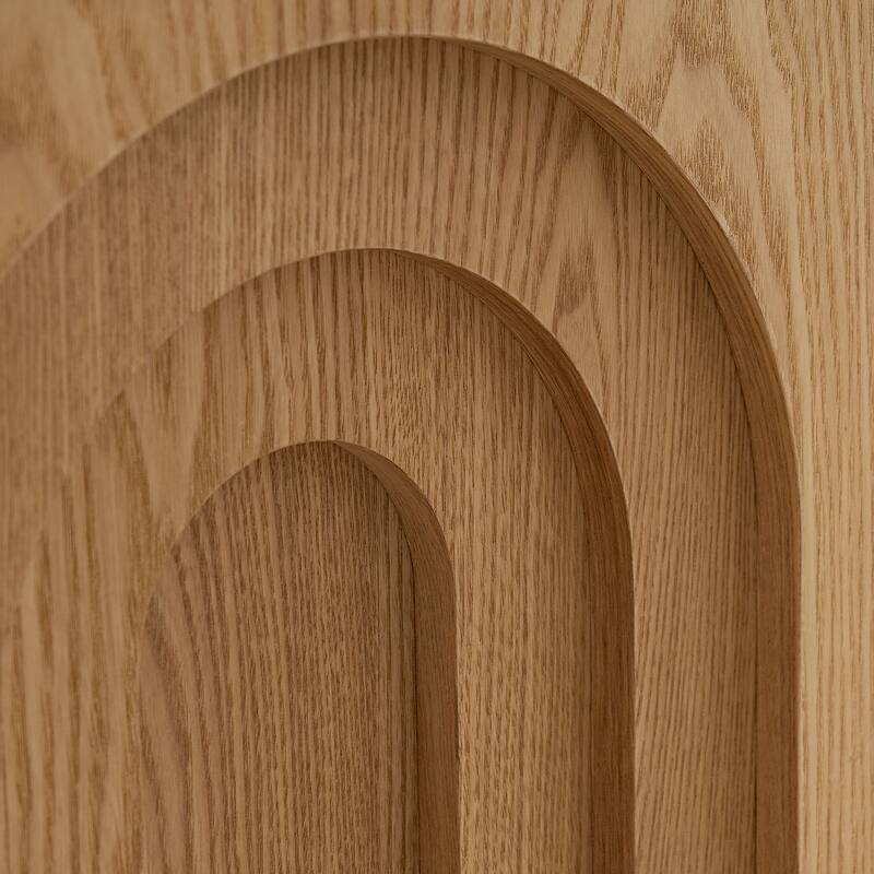 Modern Square Wood Side Table, Decorative Accent Table for Small Space