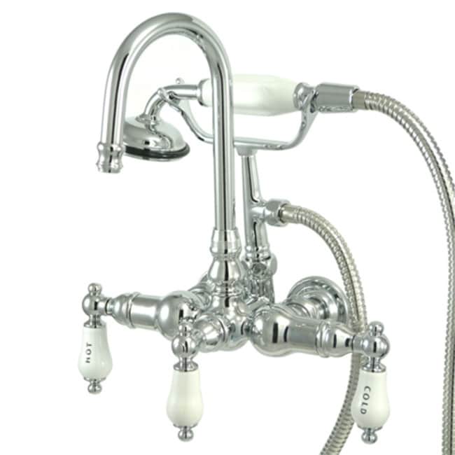 Kingston Brass Vintage Wall Mounted Clawfoot Tub Filler Trim and