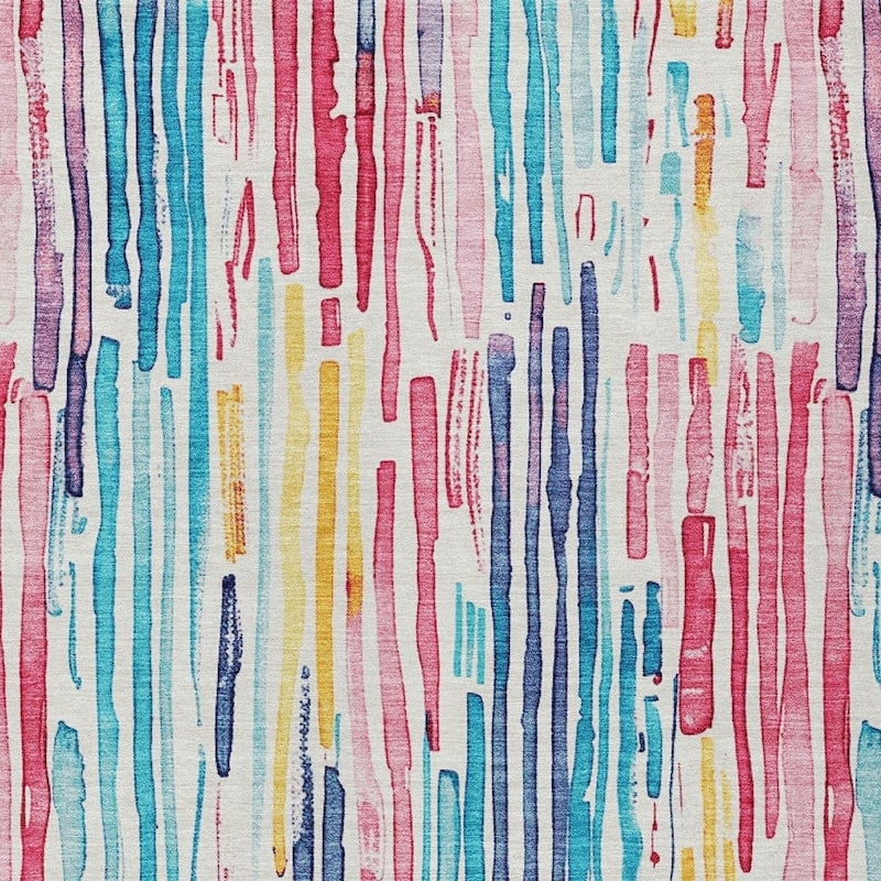 HomeRoots Striped Modern Rectangle Outdoor Rug