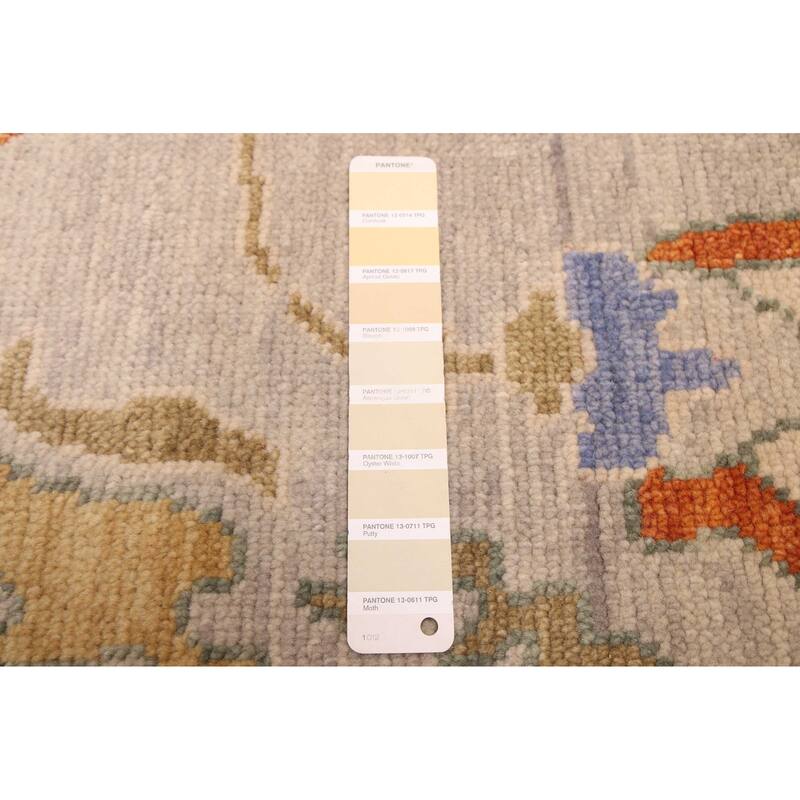 ECARPETGALLERY Hand-knotted Modern Oushak Light Khaki Wool Rug - 7'10 x 10'0