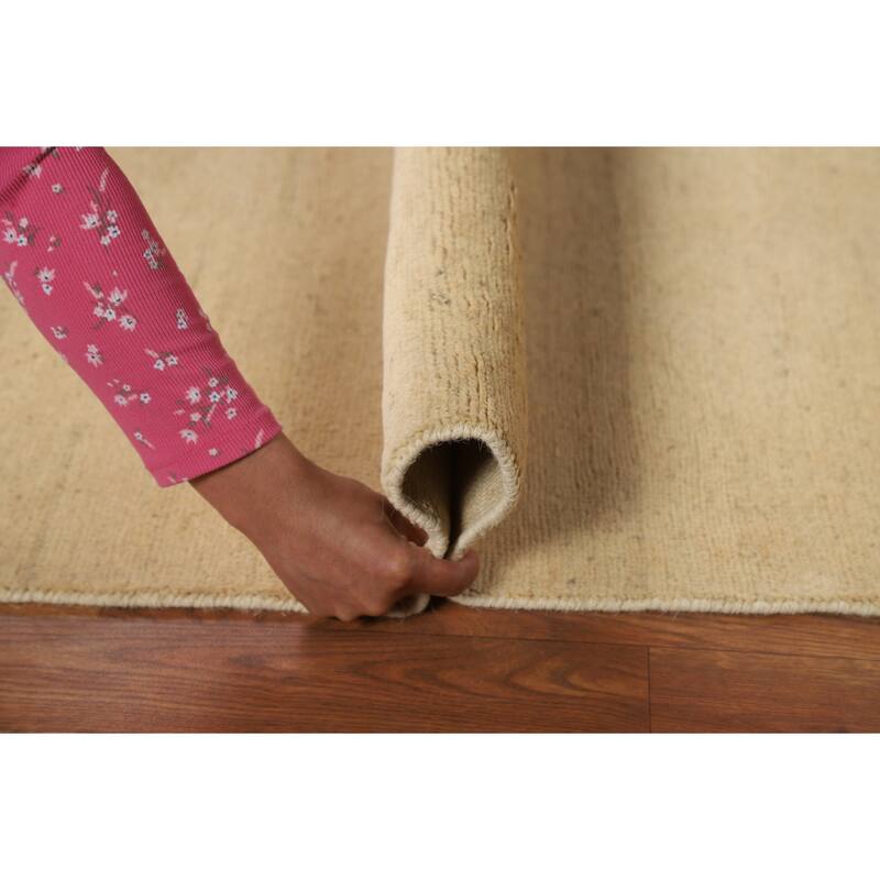 Contemporary Gabbeh Oriental Foyer Rug Hand-Knotted Wool Carpet - 2'7"x 5'10"