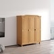 preview thumbnail 16 of 15, Bastian Solid Wood Wardrobe