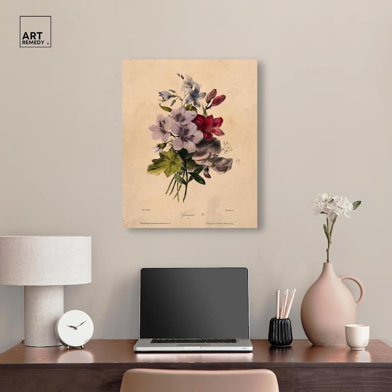Elisa's Blooms Canvas by Art Remedy, Gallery Wrapped