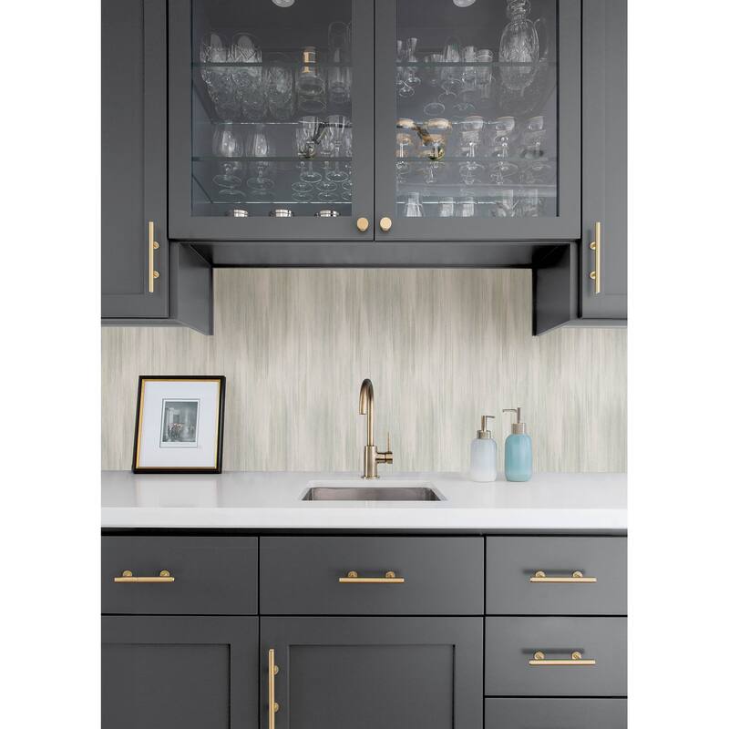 A-Street Prints Elysian Sage Ikat Wallpaper