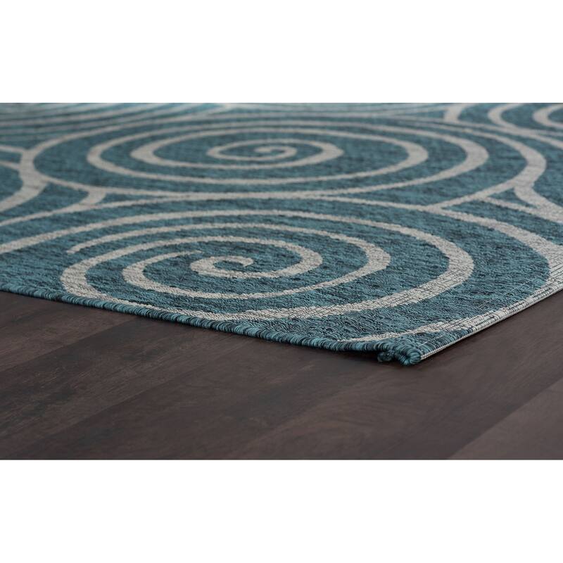 Colonnade Transitional Geometric Indoor/Outdoor Area Rug