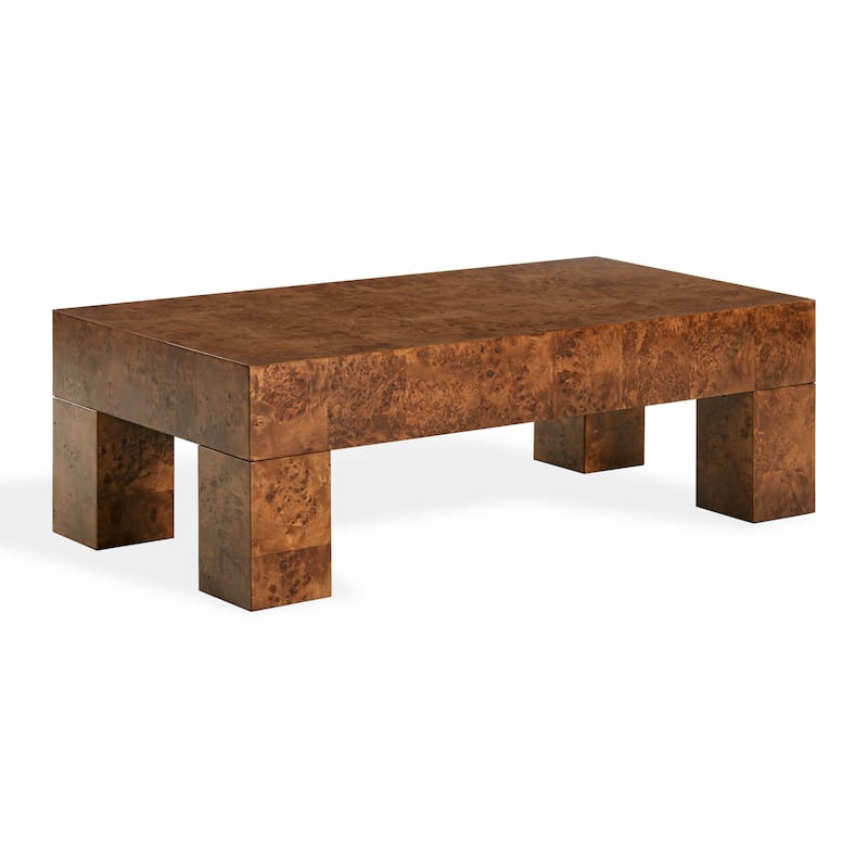 SAFAVIEH Couture Betharose Burl Wood Coffee Table - 55"W x 28"D x 18"H
