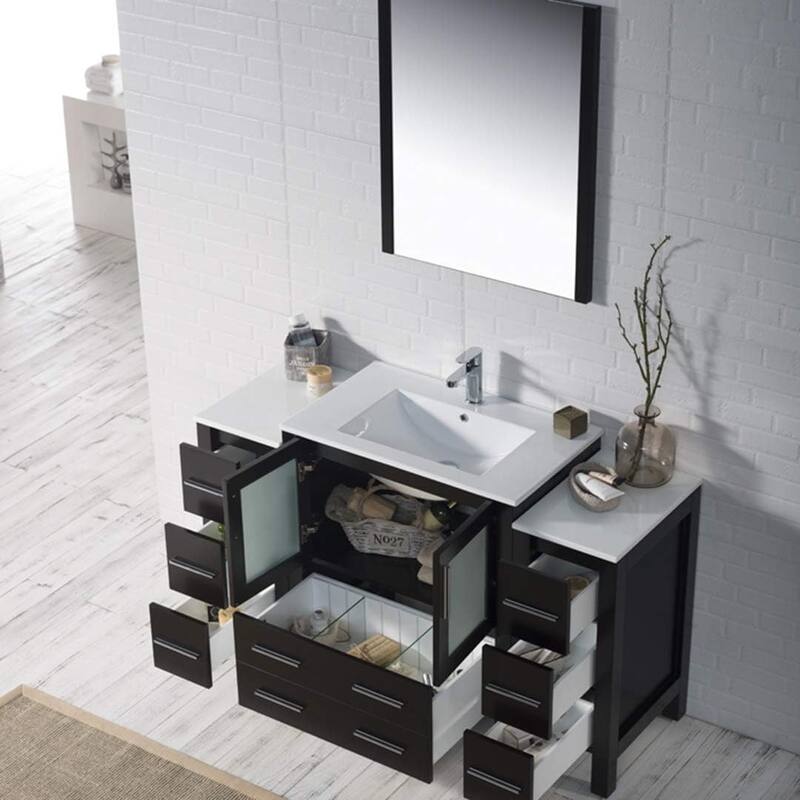 Blossom Sydney 54 inch Solid Wood Bathroom Vanity with Sink & Cabinets
