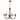 Trans Globe Candle 8 Light Chandelier