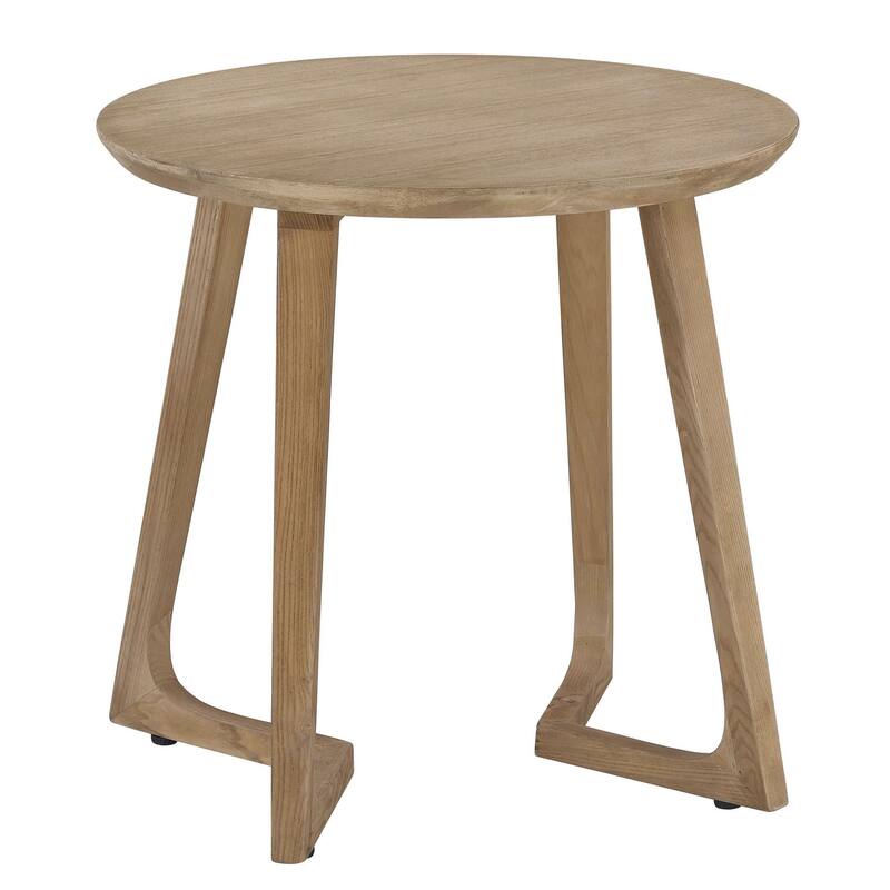 Farley Elm Wood End Table, Natural