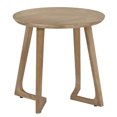 Farley Elm Wood End Table, Natural