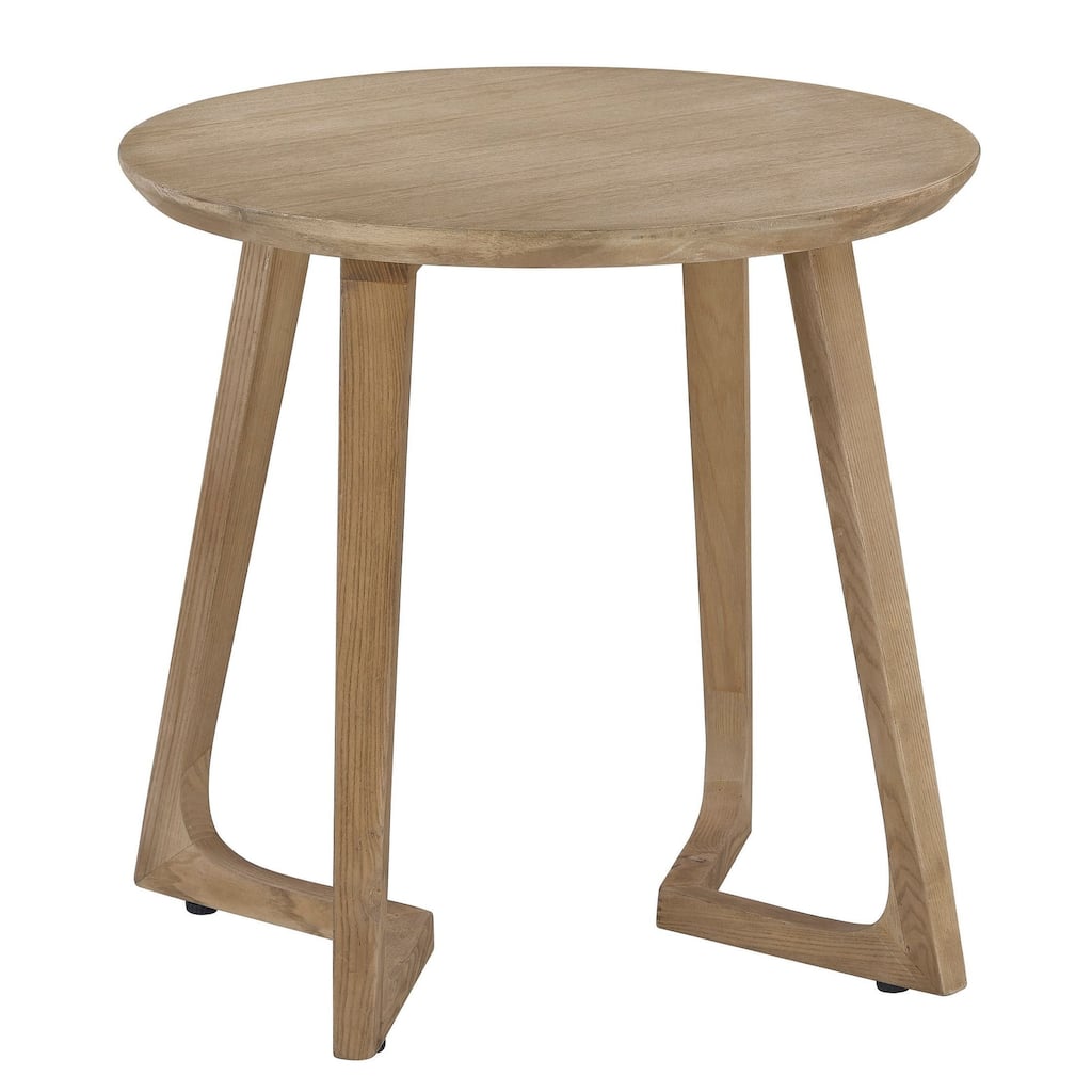 Farley Elm Wood End Table, Natural