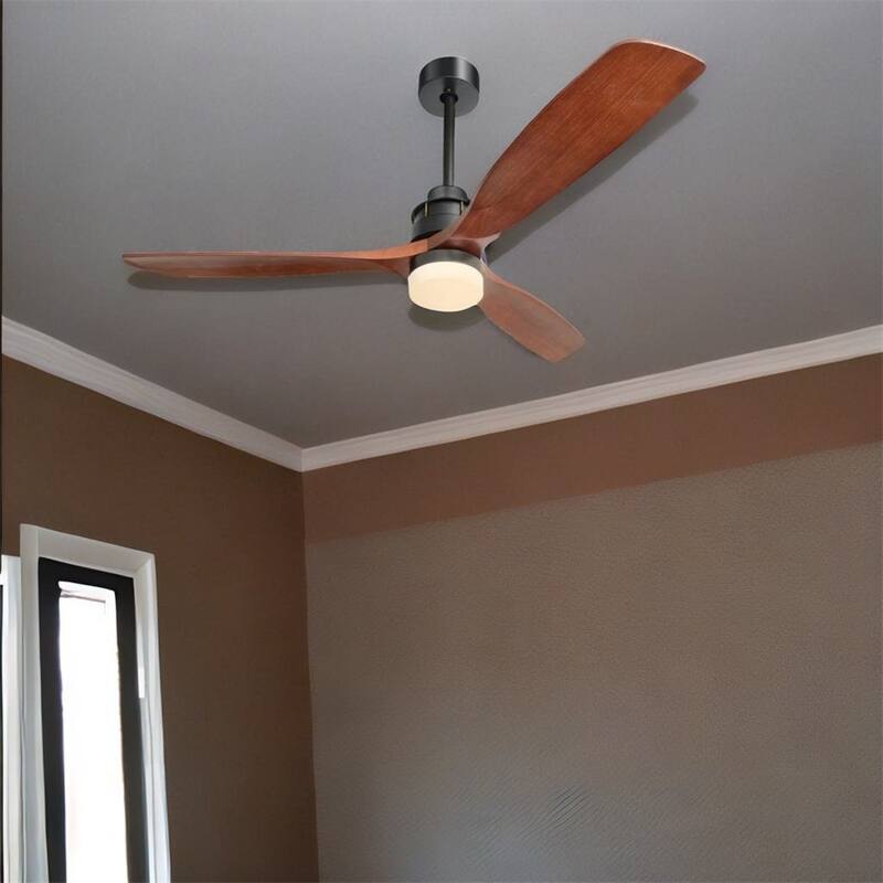 60"Ceiling Fan Light with 3 Wood Blade