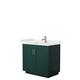 Option Green, Nickel Trim, White Quartz Top