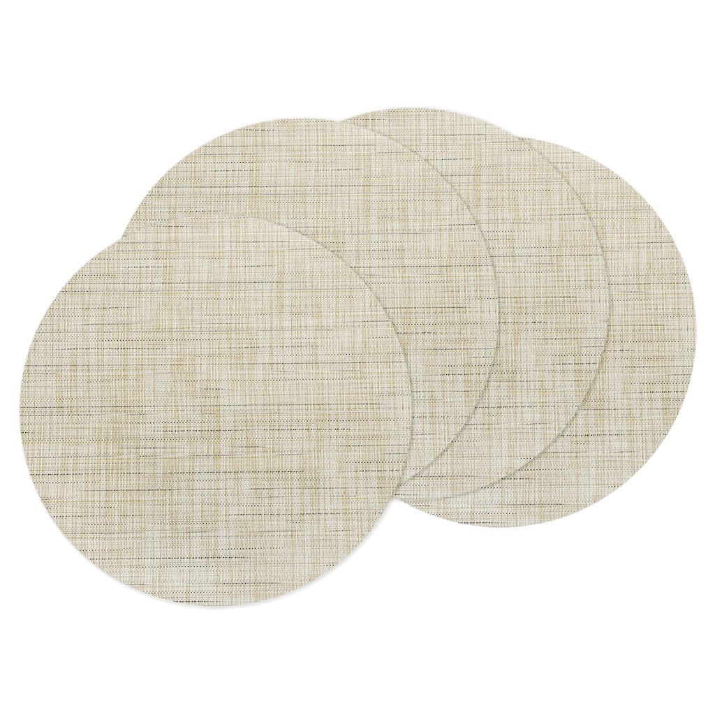 4 Pcs Placemats, 13.7 Inch Table Mats, Vertical Texture Surface