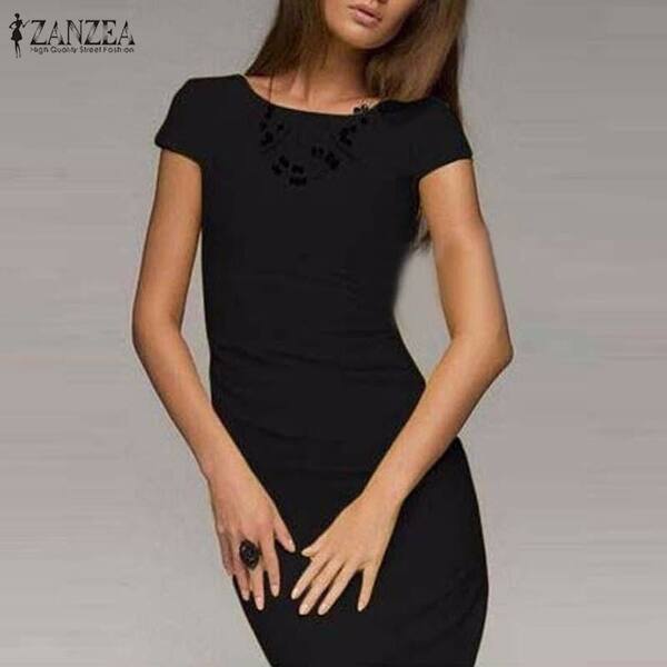 Shop 2018 Summer Dress Women Bodycon Office Party Dresses Short
