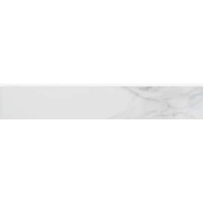 The Tile Life Minerva 2x13 Grey Ceramic Bullnose Wall Tile - 2 x 13 - 1 Piece