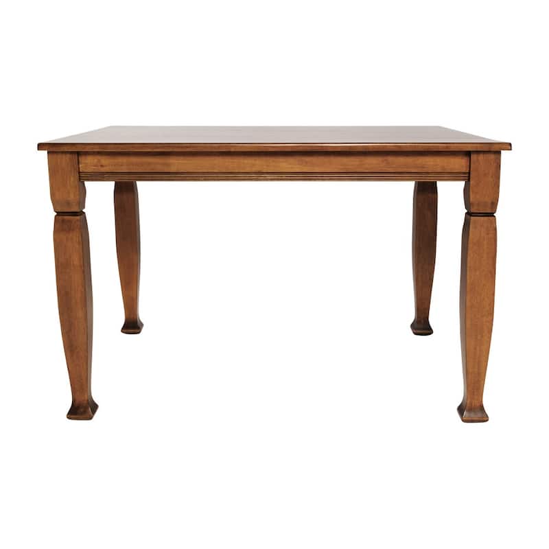 Solid Wood Commercial Grade Dining Table with Turned Legs - 47"D x 36.25"W x 30.25"H